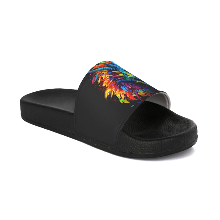 Men's Slide Sandals - Neon Dragon