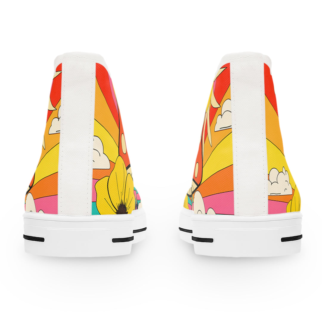 Women's High Top Sneakers - Feeling Groovy