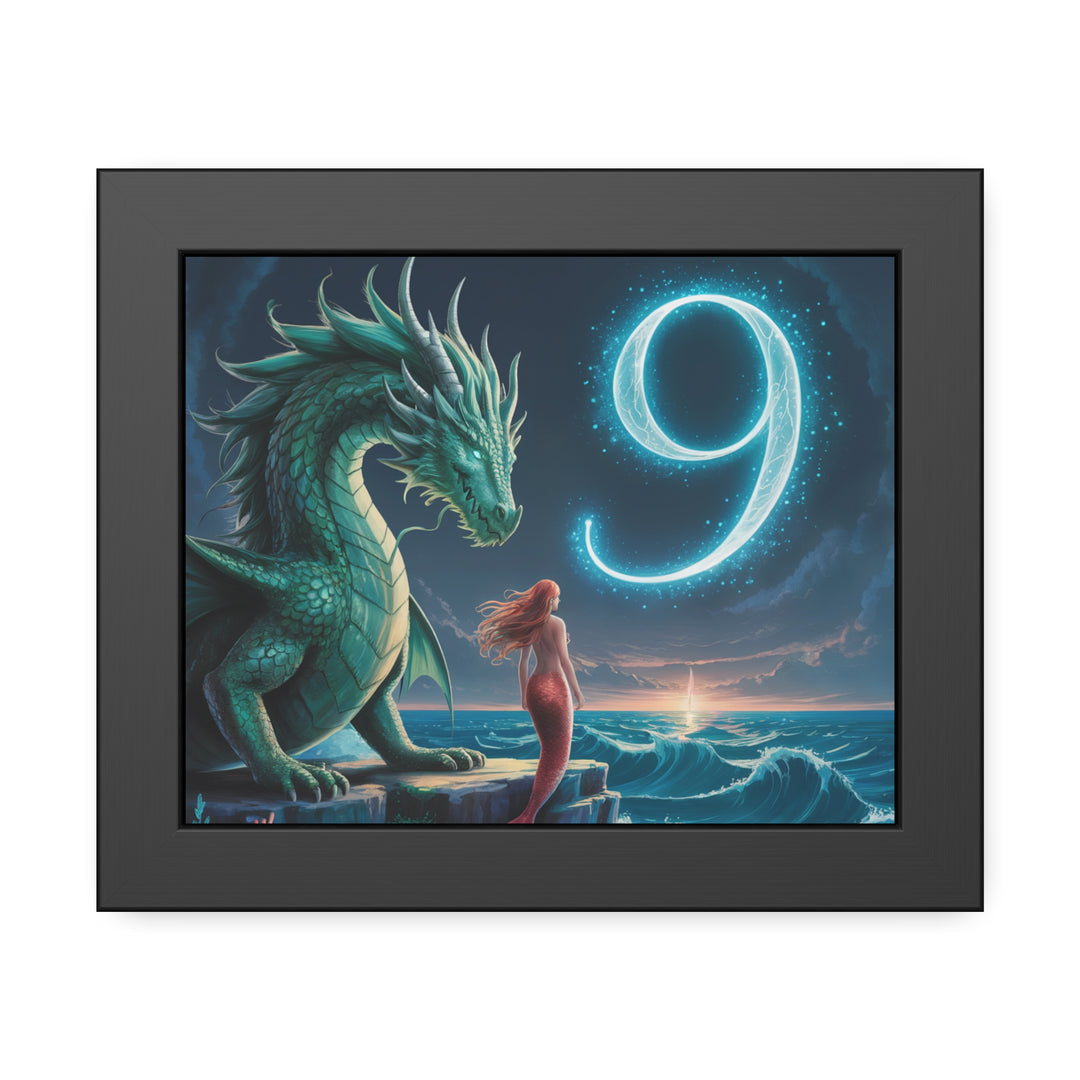 Number 9 and Dragons Canvas Wall Art