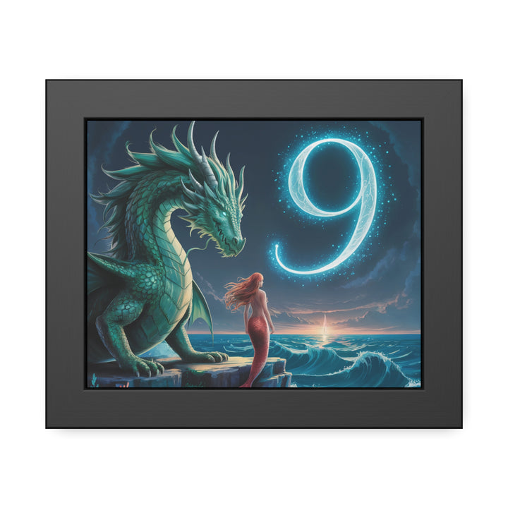 Number 9 and Dragons Canvas Wall Art