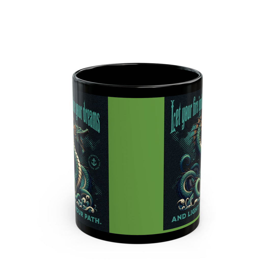 Black Mug (11oz, 15oz) - Dragon Light