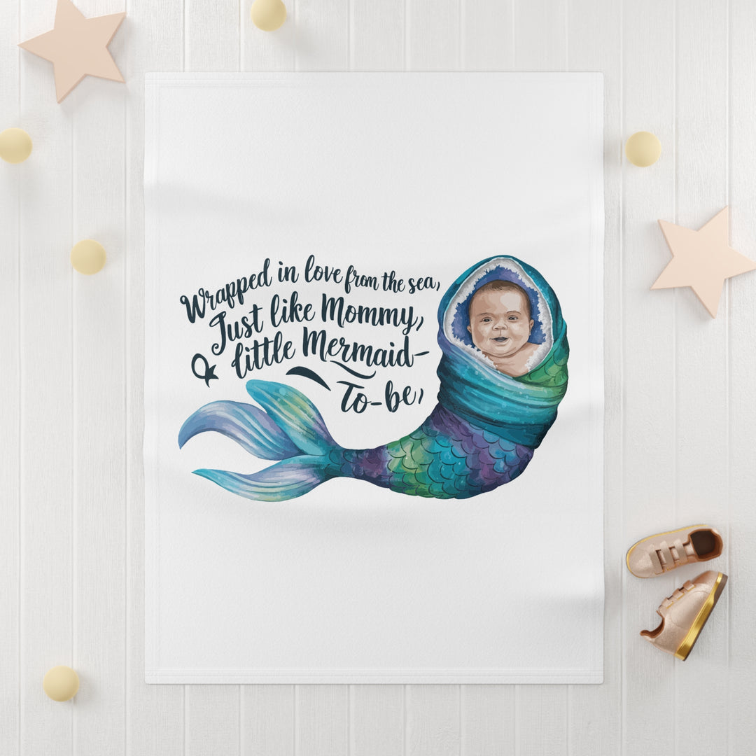 Soft Fleece Baby Blanket - A Little Mermaid To Be