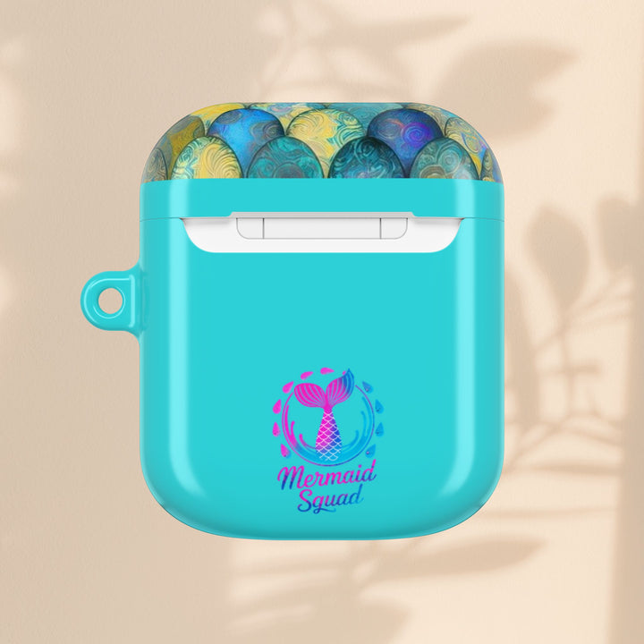 Mermaid Squad AirPods Case – Turquoise Mermaid Tail Cover