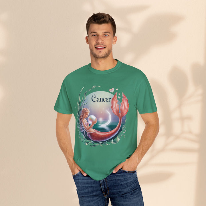 Cancer Zodiac Mermaid T-shirt, Astrology Tee, Astrological Sign Shirt, Gift for Cancer, Horoscope T-shirt, Cute Zodiac Apparel
