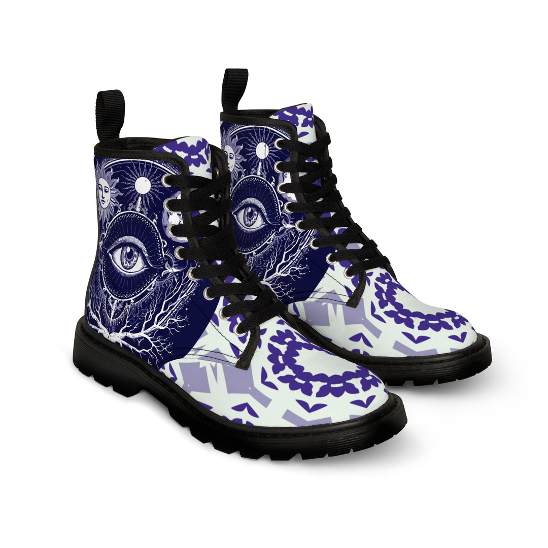 Women's Canvas Boots - Sacred Eye Boots