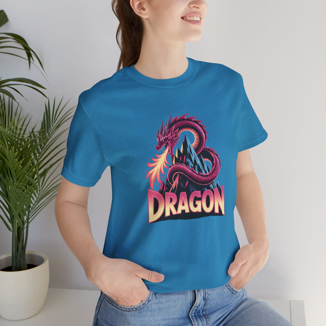 Dragon Graphic Tee, Unisex T-Shirt, Fantasy Shirt, Gift for Gamers, Dragon Lovers Shirt, Casual Wear, Unique Apparel