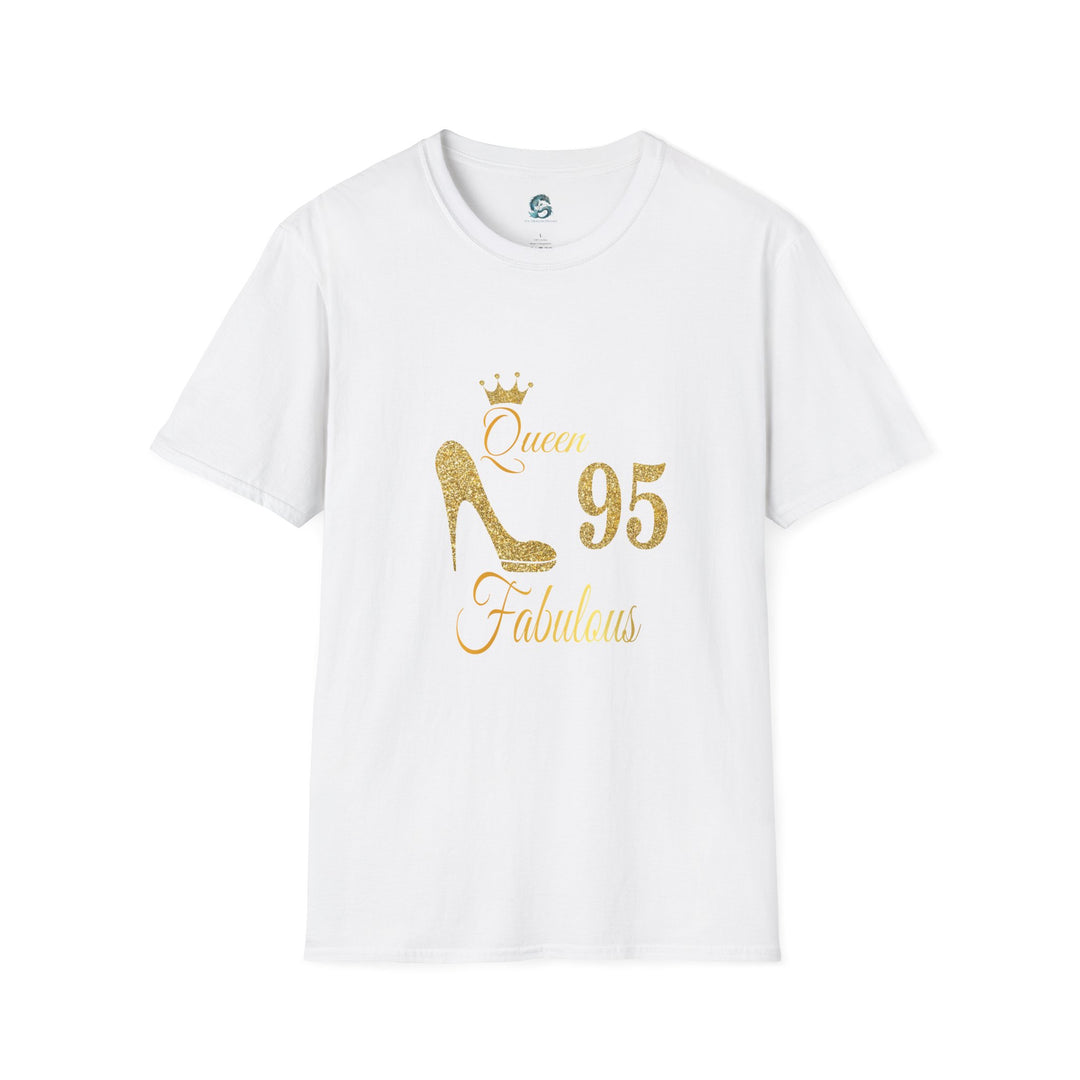 95 year old Fabulous Queen T-Shirt, Stylish Graphic Tee, Birthday Gift, Fashion Top, Statement Shirt