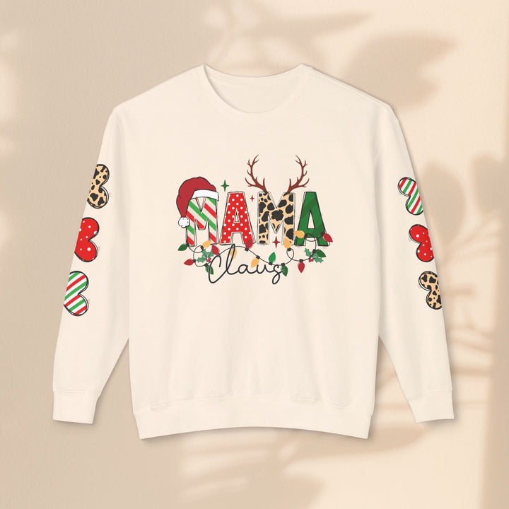 Mama Claus - Women's Lightweight Crewneck Sweatshirt