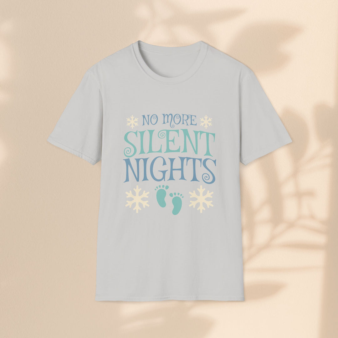 Unisex Softstyle T-Shirt - No more Silent Nights Pregnancy T-Shirt