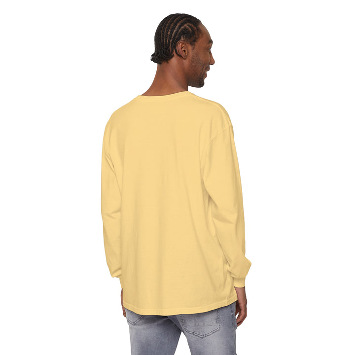 Unisex Garment-dyed Long Sleeve T-Shirt - Walking On Sunshine