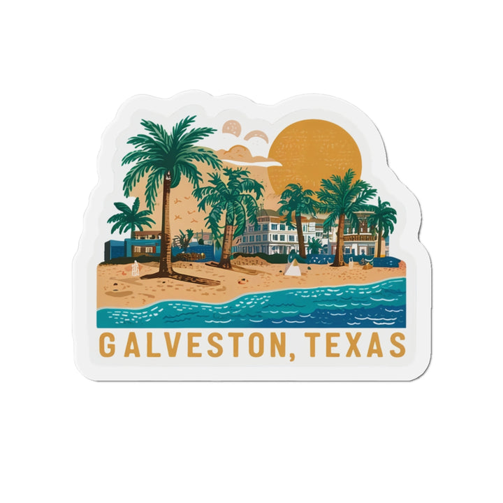 Die-Cut Magnets - Galveston Texas