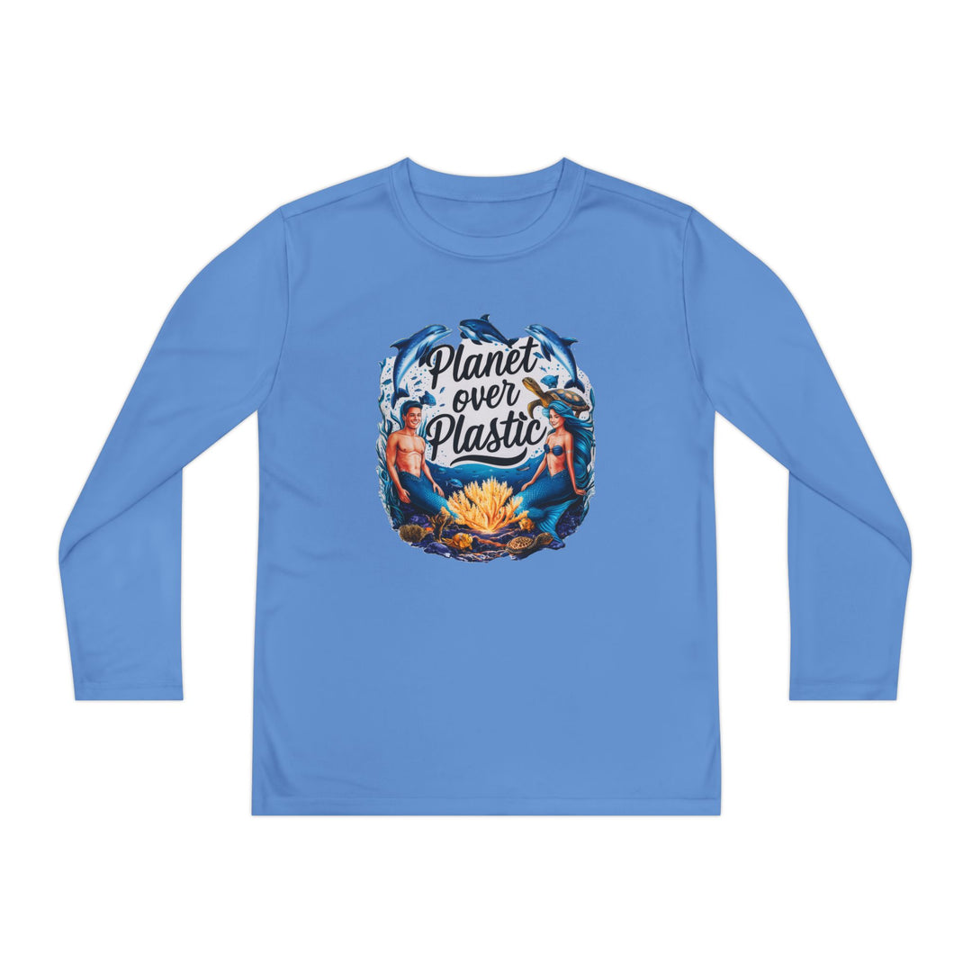 Youth Long Sleeve Competitor Tee - Planet Over Plastic