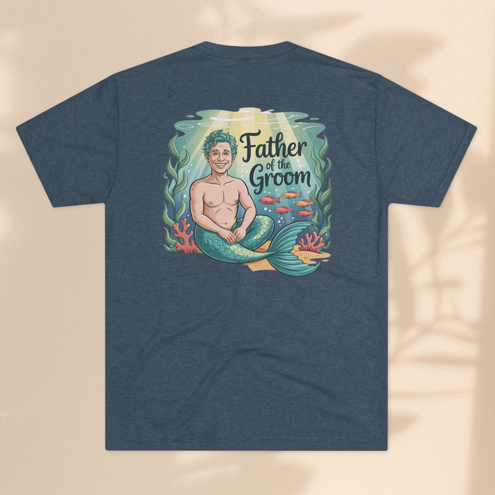 Father of the Groom Merman T-Shirt, Unique Wedding Gift, Fun Groomsmen Tee, Beach Theme Attire, Nautical Humor Shirt