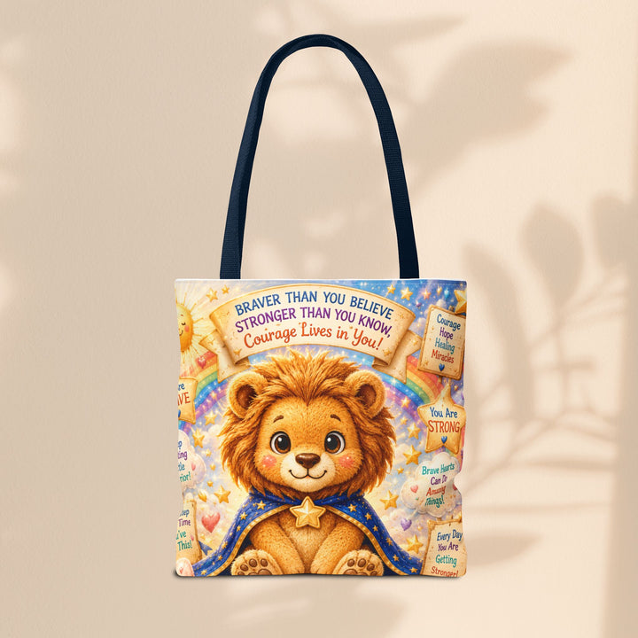 Cute Courage Lion Tote Bag | Brave Buddies™