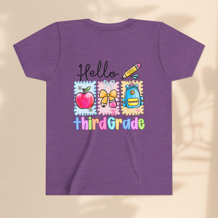 Colorful Third Grade Youth Tee, Back to School Shirt, Kids Graphic T-Shirt, 3rd Grade Celebration Apparel, Cute School Outfit, Fun [...]