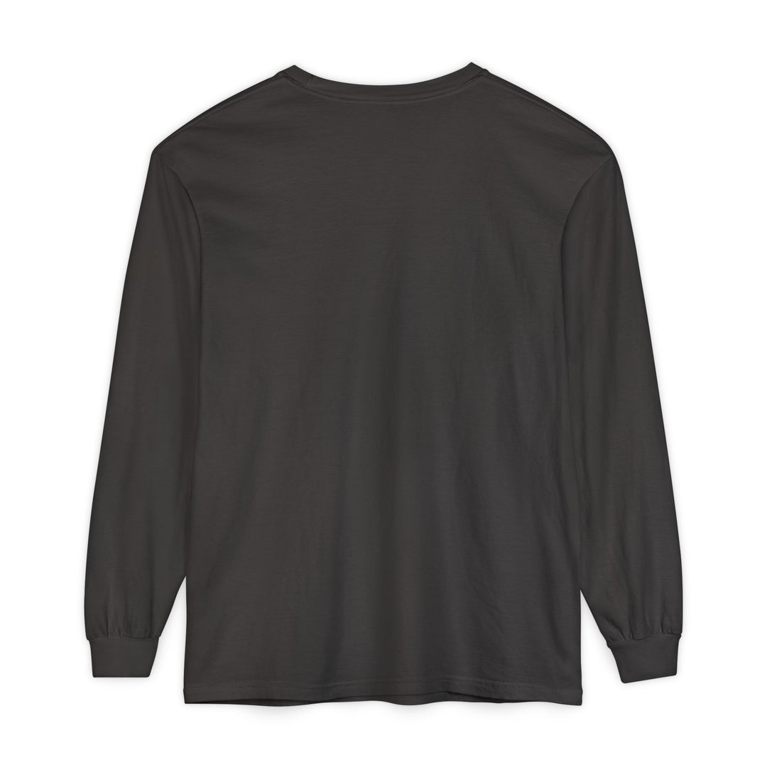 Unisex Garment-dyed Long Sleeve T-Shirt - Eating Christmas Cookies For Two