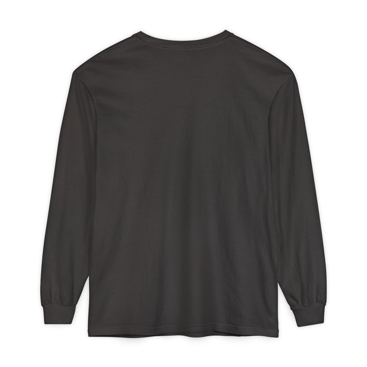 Unisex Garment-dyed Long Sleeve T-Shirt - Eating Christmas Cookies For Two