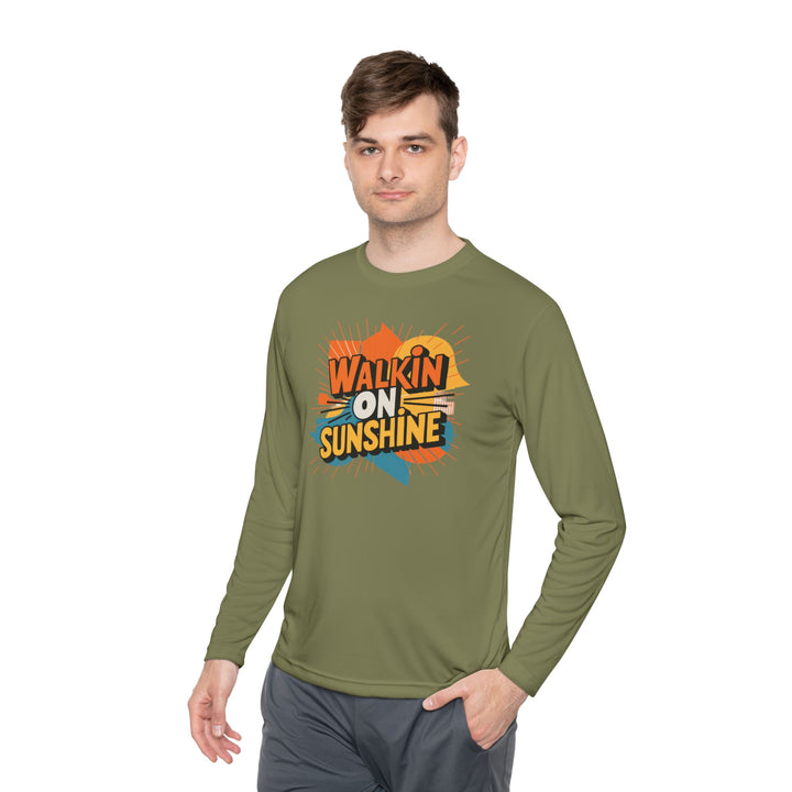 Unisex Lightweight Long Sleeve Tee - Walking On Sunshine