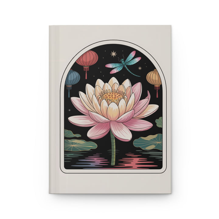 Peaceful Lotus Hardcover Journal – Matte Finish Notebook for Writing & Mindfulness
