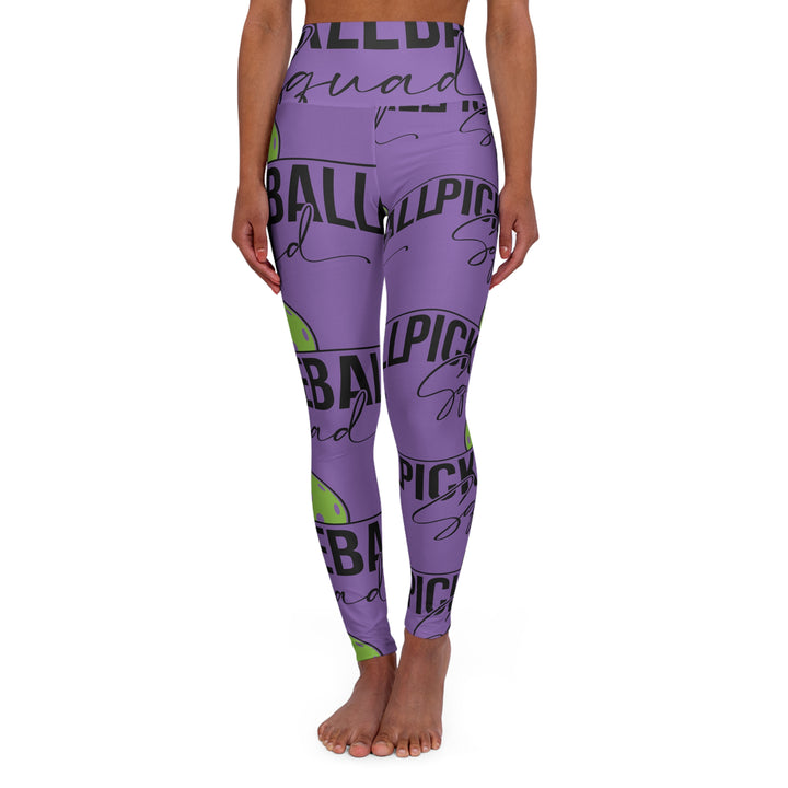 High Waisted Yoga Leggings - Pickleball Squad