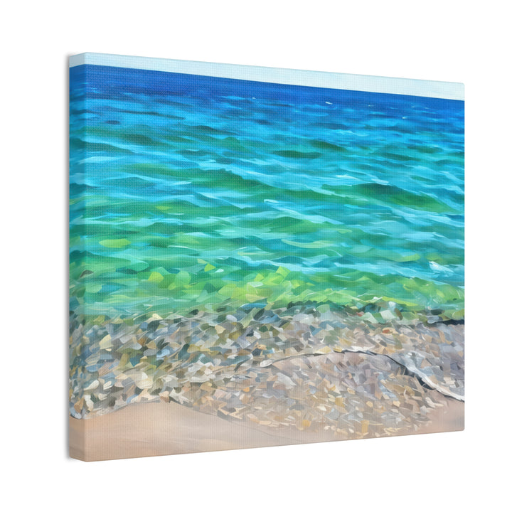 Coastal Serenity Seascape Canvas Art Print