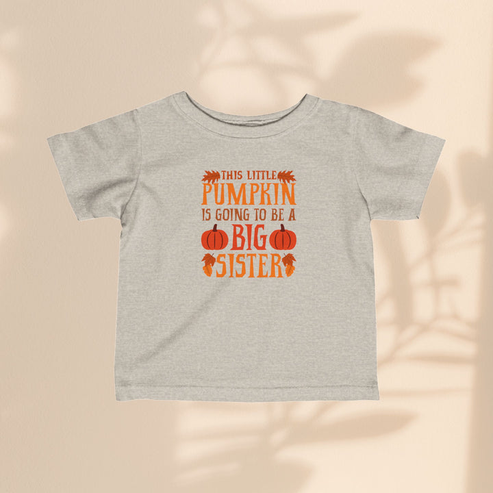 Infant Fine Jersey Tee - Big Sister Pumpkin