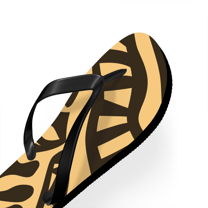 Flip Flops - Orange Tribal