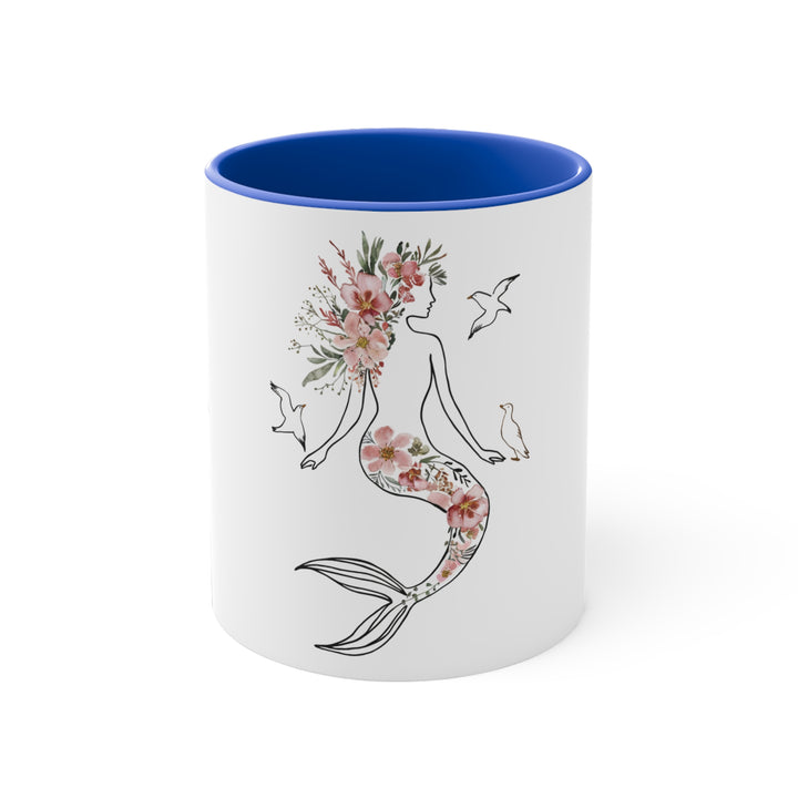 11oz Accent Mug - Mermaid Silhouette