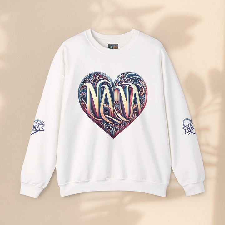 Nana Heart Design Unisex Crewneck Sweatshirt - Cozy Gift for Grandmothers