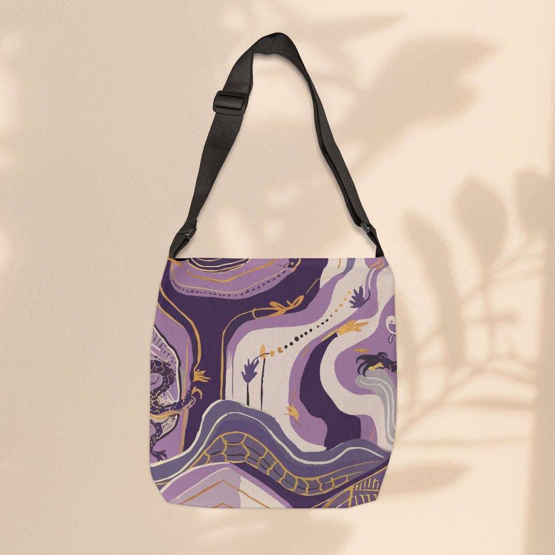 Adjustable Tote Bag  - Lavendar Legends