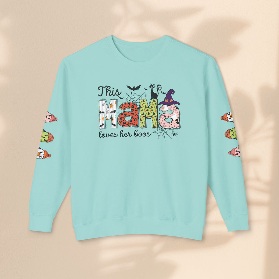 Lightweight Crewneck Sweatshirt - This Mama Loves Her Boos