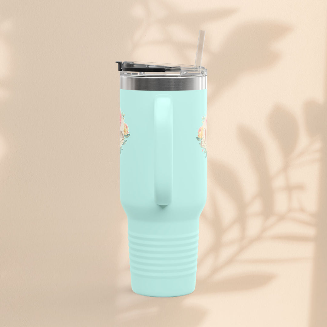 Floral Insulated Travel Mug for Moms - 40oz