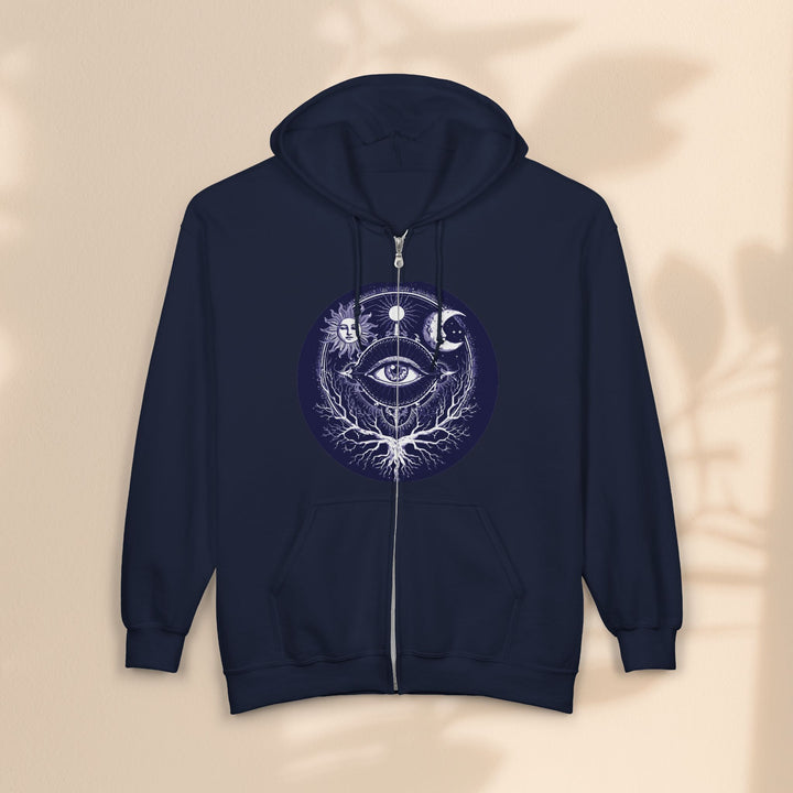 Sacred Eye - Unisex Heavy Blend™ Full Zip Hooded Sweatshirt