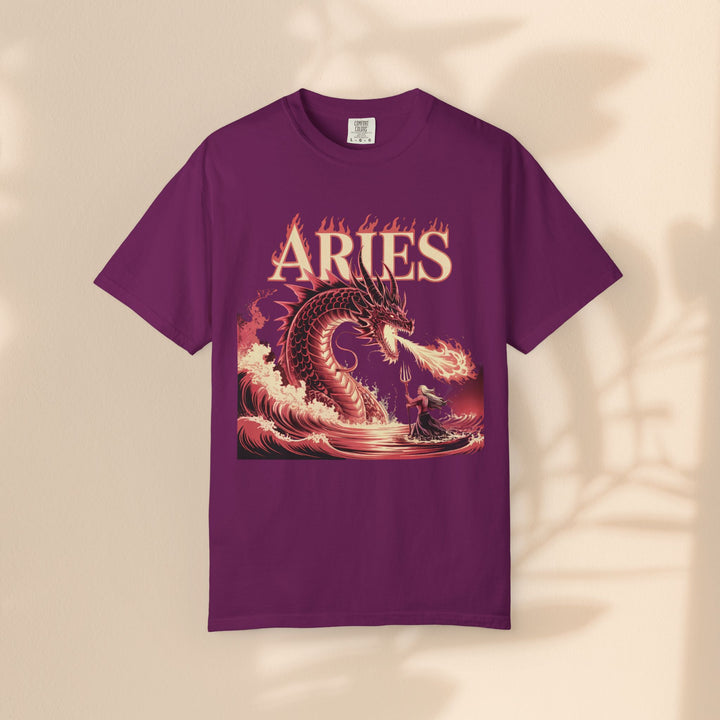 Aries Graphic T-Shirt: Unisex Astrology Tee, Zodiac Shirt for Birthdays & Everyday Wear, Perfect Gift for Aries Friends