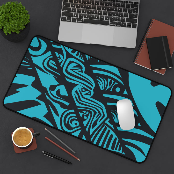 Desk Mat - Tribal Blue