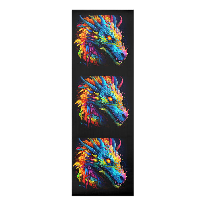 Foam Yoga Mat - Neon Dragon