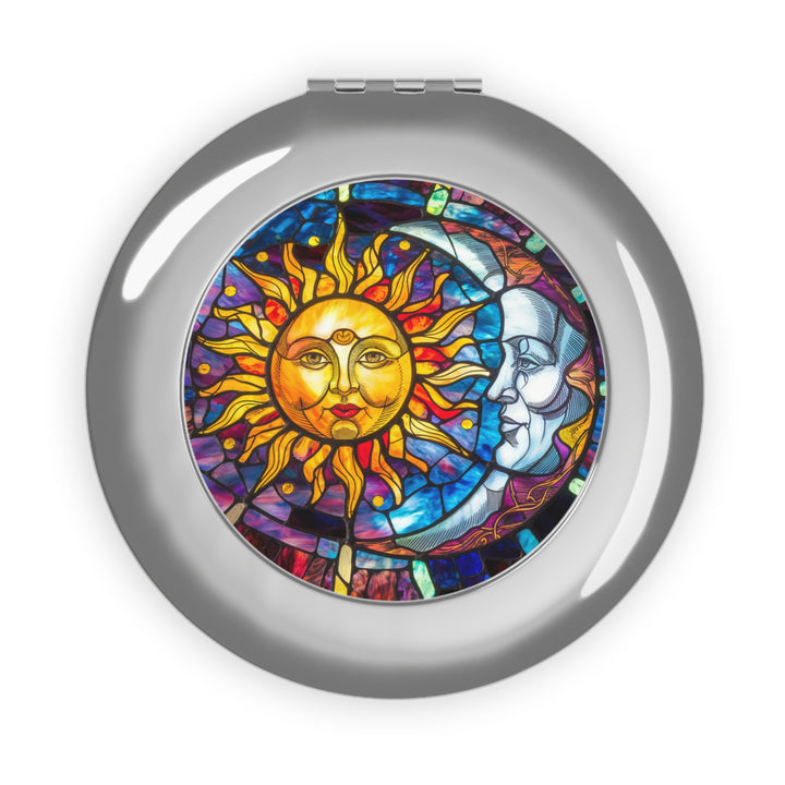 Compact Travel Mirror - Sun and Moon