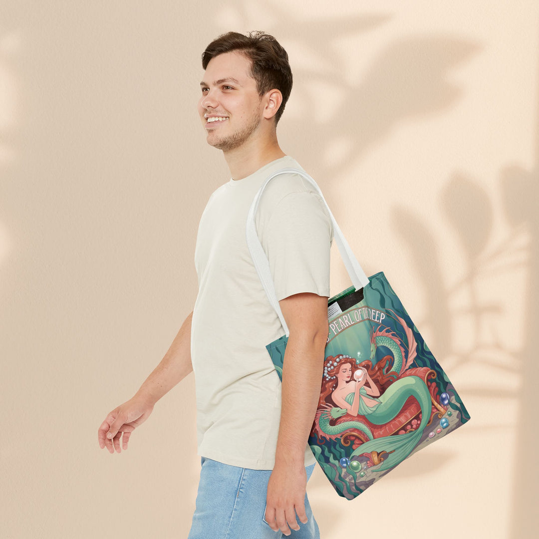 Taurus Mermaid Tote Bag, Taurus Zodiac, Ocean Lover Gift, Beach Accessory, Astrology Decor, Unique Shopping Bag