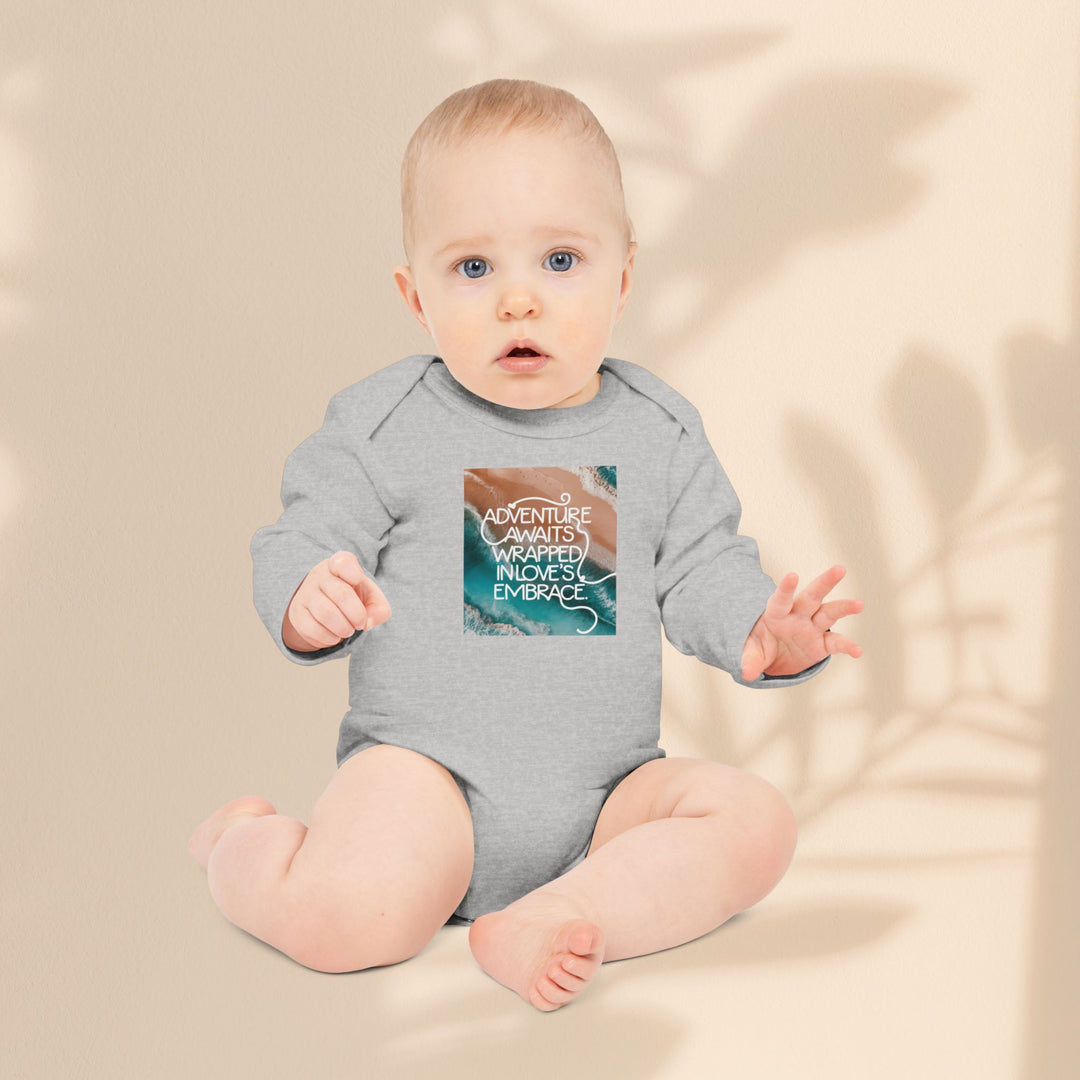 Baby Long-Sleeve Organic Bodysuit - Adventure Awaits