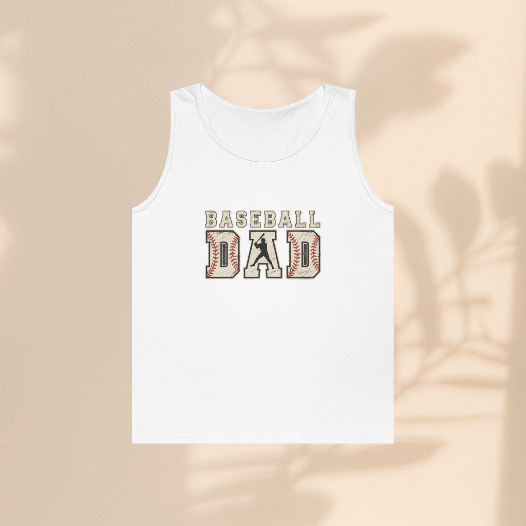 Baseball Dad Unisex Heavy Cotton Tank Top - Perfect for Summer BBQs and Game Days