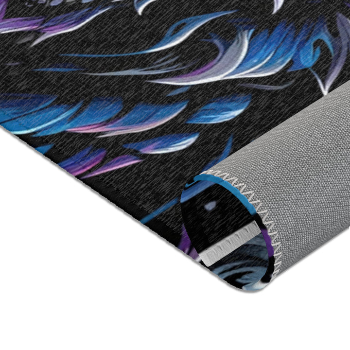 Mystical Dragon Area Rug - Bohemian Home Decor, Gift for Fantasy Lovers