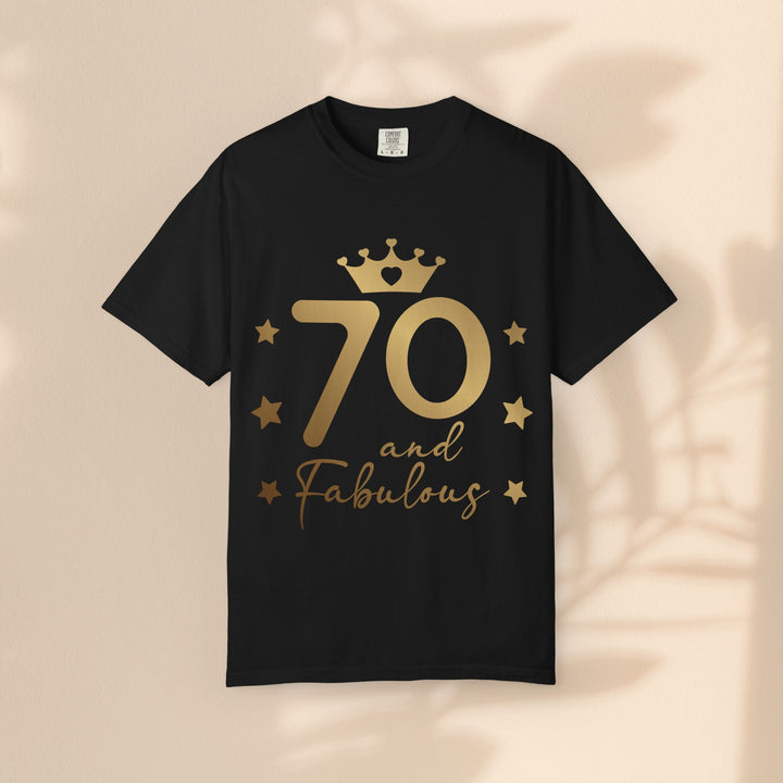70 and Fabulous Unisex Garment-Dyed T-shirt | Birthday Celebration Tee, Gift for 70th Birthday, Vintage Style Shirt, Fun Party Wear, [...]