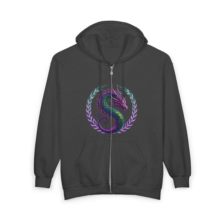 Dragon's Heart - nisex Heavy Blend™ Full Zip Hooded Sweatshirt