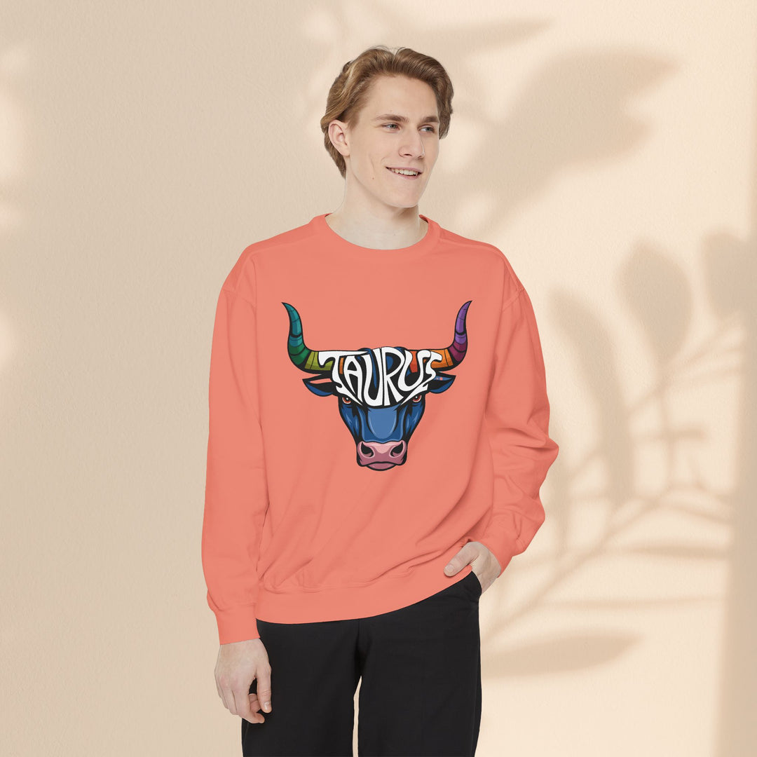 Unisex Garment-Dyed Sweatshirt - Taurus