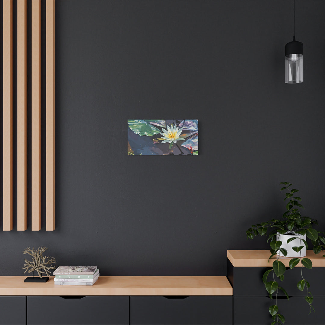 Water Lily Canvas Art Print – Nature Wall Décor