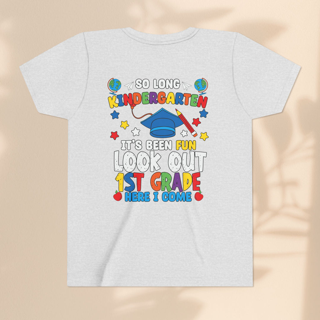 Look Out First Grade Here I Come T-Shirt - Graduation Celebration Tee, Kindergarten to 1st Grade Transition T-Shirt,