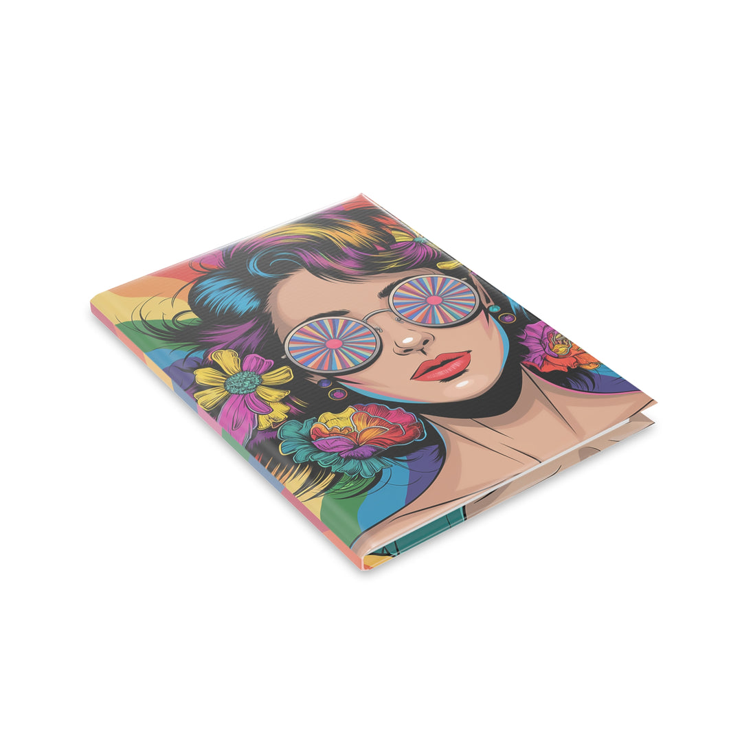 Hardcover Notebook with Puffy Covers - Hippie Girls