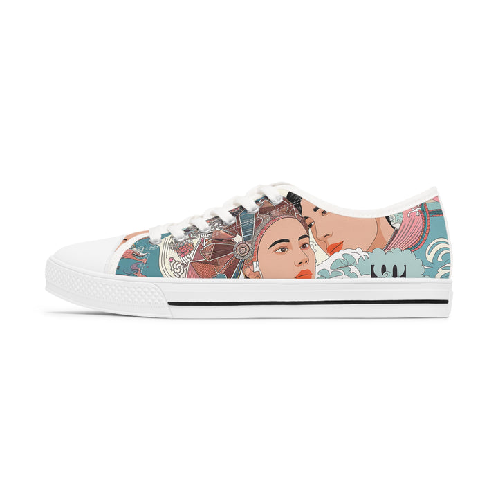 Women's Low Top Sneakers - Sweet Aztec Dreams