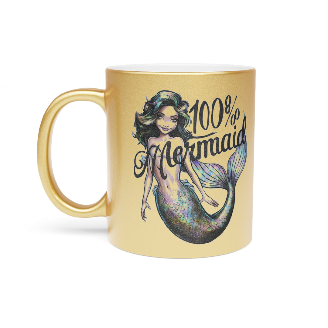 Metallic Mug (Silver\Gold) - 100% Mermaid