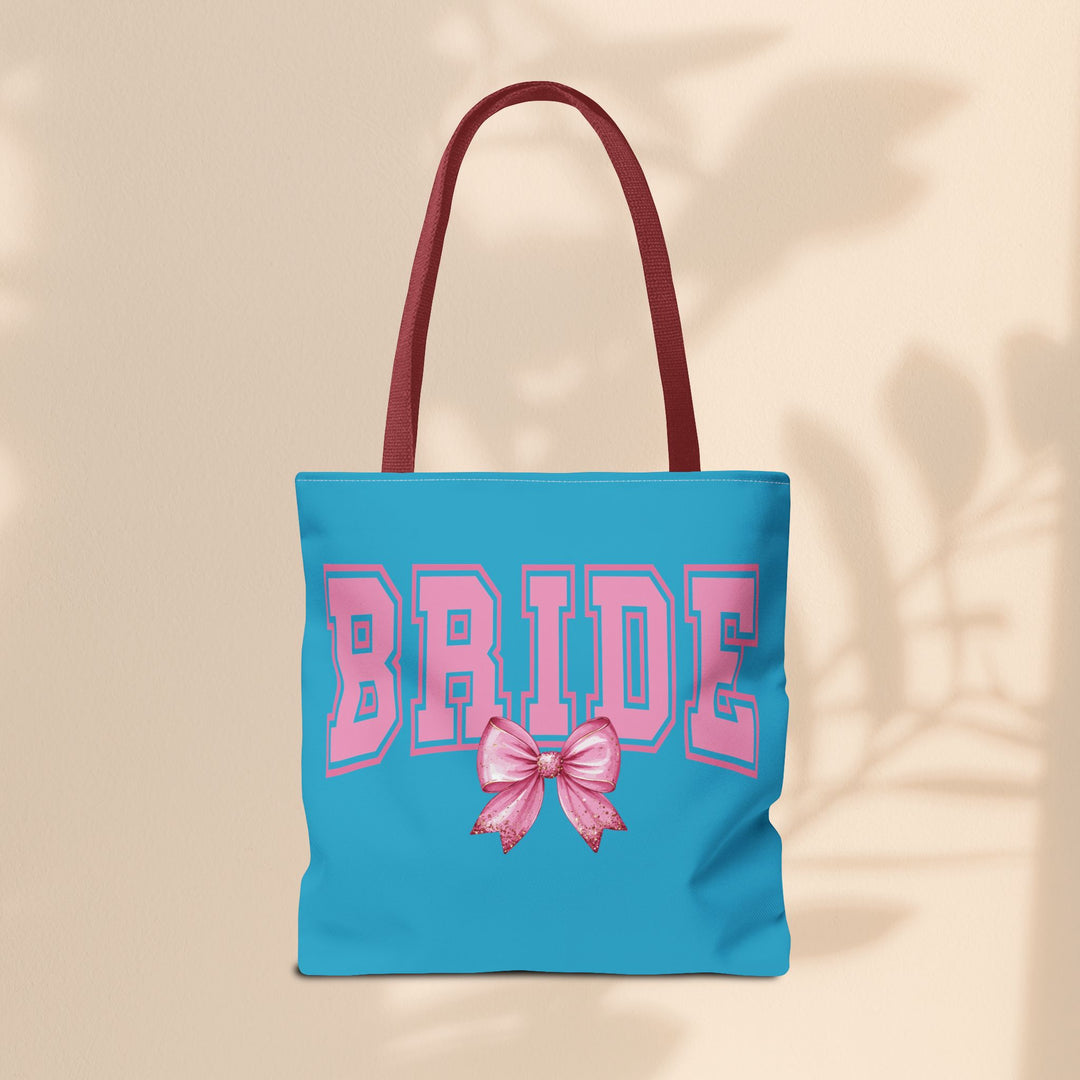 Bride Tote Bag with Bow | Bridal Shower Gift, Wedding Essentials, Bachelorette Party Accessory, Gift for Bridesmaids